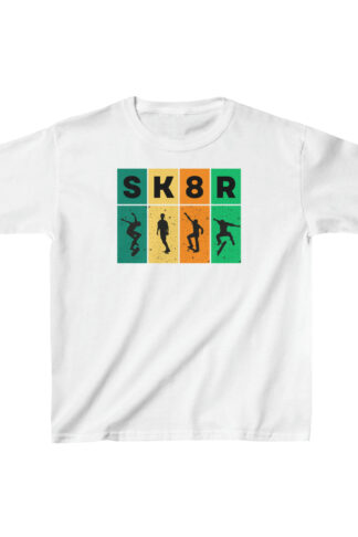 Skating t-shirt, Skateboarding tee, Skate park top, Urban apparel, Sk8r culture shirt, Street fashion, Skater gift, Child Skater shirt