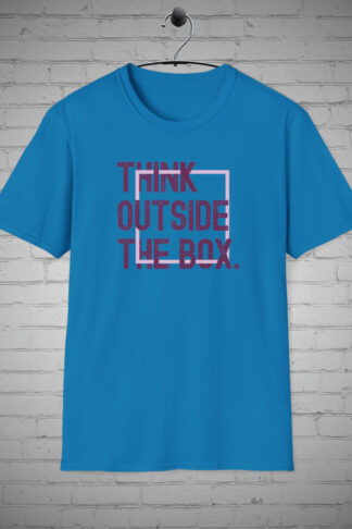 Think outside the box tshirt, Innovative tee, Creative unique design shirt, Inspirational slogan, appeared, Visionary apparel, Fun Gift