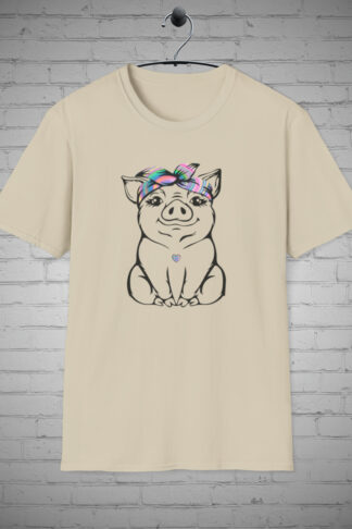 Pig tshirts, Piggy shirt, Piglet apparel, Pig design tops, Graphic tees for women, Animal Lover Shirt, Pig gifts shirt, Pig Lover Gifts