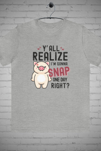 Pig Going to SNAP T-shirt: Hilarious Graphic Tee, Sassy Sense of Humor Gift, Witty Attitude tee, Bold and Edgy Apparel, Pig Lovers Gift