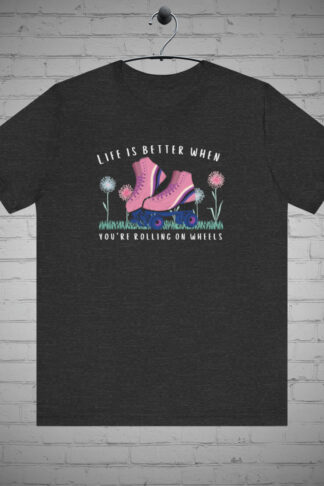 Roller skating t-shirt, Roller derby tee, Roller skater apparel, Skate park fashion, Urban apparel, Roller disco tee, Retro skating shirt