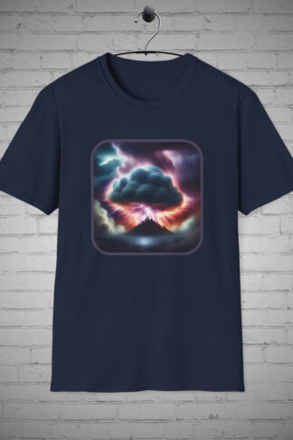 Storm Clouds with Lighting t-shirt | Retro t-shirt | Vintage tee | Classic tees | Trendy t-shirt | Friends Gift