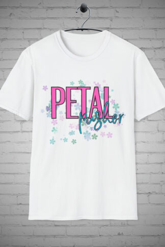 Petal Pusher T-shirt, Gardener Graphic tee, Flower Tee, Garden Tee, Nature Shirt, Botanical Top, Floral Graphic Tee, Gardeners Gift