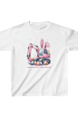 Kids Easter Egg-cavator T-shirt, Egg Hunt Shirt, Construction Apparel, Excavator Graphic Tee, Easter Egg-cavator Design, Truck Lovers Gift