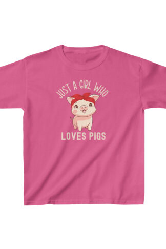 Just a Girl who Loves Pigs Girls tShirt, Cute Pigs Shirt, Piglet tee, Piggy Lover Shirt, Pig Gifts Shirt, Animal t shirt, Farm Animals tee