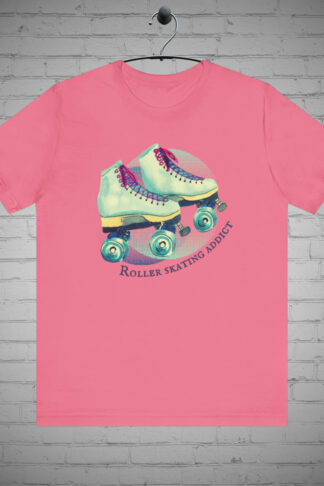 Roller skating t-shirt, Roller derby tee, Roller skater apparel, Skate park fashion, Urban apparel, Roller disco tee, Retro skating shirt