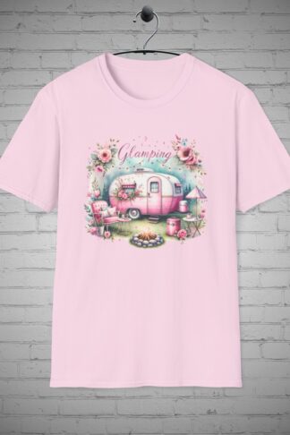 Glamping T-Shirt, Coquette Camping Shirt, Glamorous Camp Tee, Camper Gift