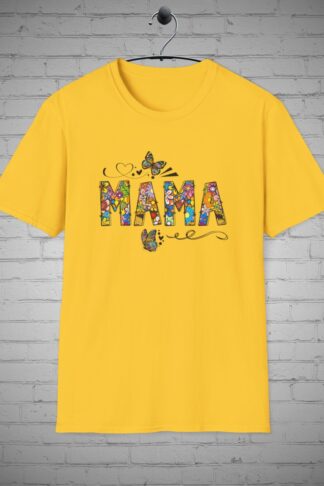 Retro Flower Mama T-shirt, Floral Mama shirt, Mother's day Gift, Mommy shirt, Floral Print Mom tee, Floral design tee, Florist Mom tee
