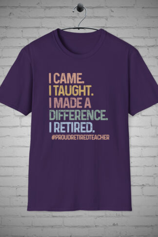 Retired Teacher tshirt, Educator Retirement shirt, Teacher Appreciation gift, School Retiree apparel, Educator Celebration, Retirement gift