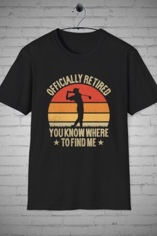 Officially Retired Golf Lovers T-Shirt, Golfers tee, Golf Shirt, Retired Golfing Shirt, Golf Lovers Gift, Retirement Gift