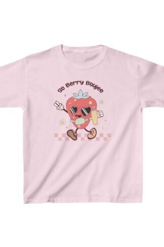 Berry Boujee T-Shirt, Strawberry Fruit tee, Trendy Berry Top, Berry Lover's Gift, Girls Kids Tees Sz 4-20