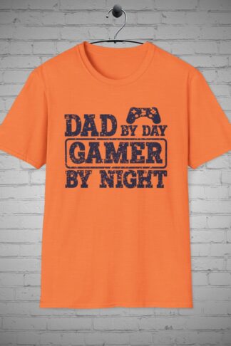 Dad by Day Gamer by Night t-shirt, Video Gamer shirt, Fathers Day Gift, Dad fashion, Gaming tee, Gamer lifestyle shirt