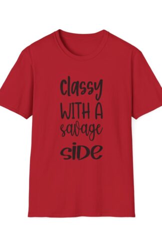 Classy with a Savage Side tshirt, Sarcastic T-shirts, Witty graphic tees, Sassy sayings shirts, Gift for Women, Gift for Men, Trendy shirts