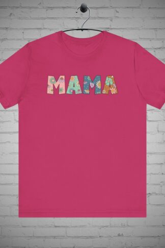 Retro Flower Mama T-shirt, Floral mama t-shirt, Mother's day Gift, Mommy shirt, Floral print t-shirt, Floral design tee