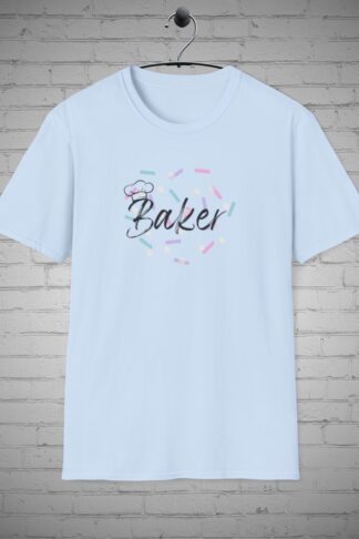 Baker T-shirt, Baking Tee, Pastry Chef Shirt, Kitchen Top, Culinary Apparel, Cooking Shirt, Dough Top, Whisk Clothing, Baker Gift