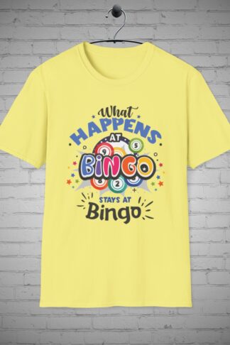 What Happens in Bingo t-shirt,  Bingo Night Shirt, Bingo t-shirt, Bingo lover Gift, Game night tee, Fun and games shirt, Family Tee