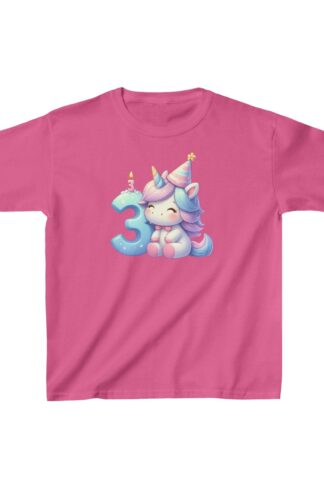Unicorn 3rd Birthday T-Shirt, Third Birthday Unicorn Shirt, Unicorn Birthday Tee for 3rd BDay, Unicorn Tee, Third Birthday Day Gift