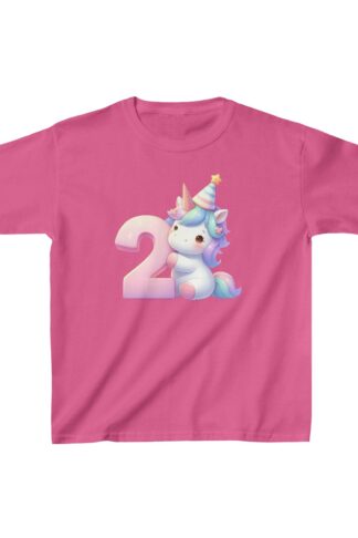 Unicorn 2nd Birthday T-Shirt, Second Birthday Unicorn Shirt, Unicorn Birthday Tee for 2nd BDay, Unicorn Tee, Second Birthday Day Gift