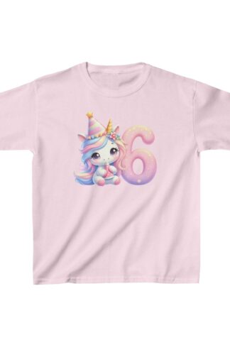 Unicorn 6th Birthday T-Shirt, Sixth Birthday Unicorn Shirt, Unicorn Birthday Tee for 6th BDay, Unicorn Tee, Sixth Birthday Day Gift