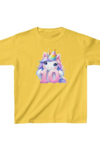 Unicorn 10th Birthday T-Shirt, Tenth Birthday Unicorn Shirt, Unicorn Birthday Tee for 10th BDay, Unicorn Tee, Tenth Birthday Day Gift
