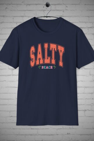Salty Beach t-shirt, Beach Lover Tee, Beach Graphic Tee, Coastal Shirt, Beach Apparel, Beach Vibes Tee, Ocean Beach Lover Gift