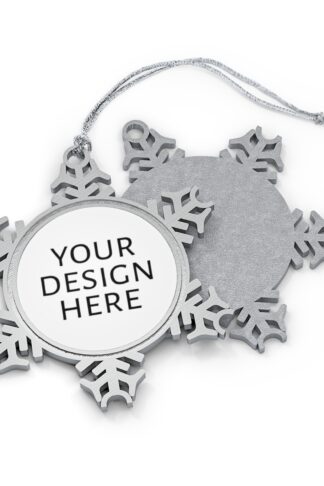 Personalize your own Pewter Snowflake Ornament