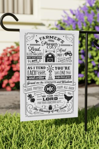 Framers Flag, Farm Themed Garden & House Banner Flag, Family Porch Flag, Camp Site Sign, Garden Lovers Gift