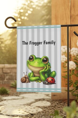 Personalized Butterfly Flag, Summer Garden & House Banner Flag, Lake Porch Flag, Lake House Sign, Lake Lovers Gift