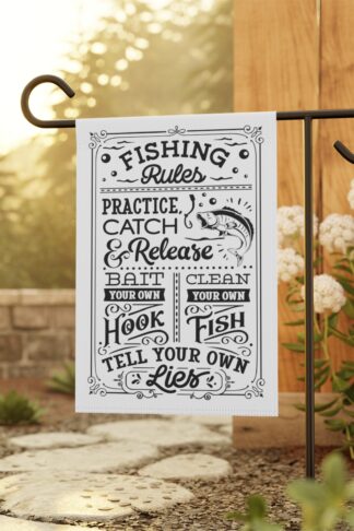 Fishing Rules Garden & House Banner Flag