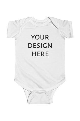 Personalized Infant Fine Jersey Bodysuit, Customize your Own Baby bodysuit,  NB (0-3M) – 24M Sizes Available