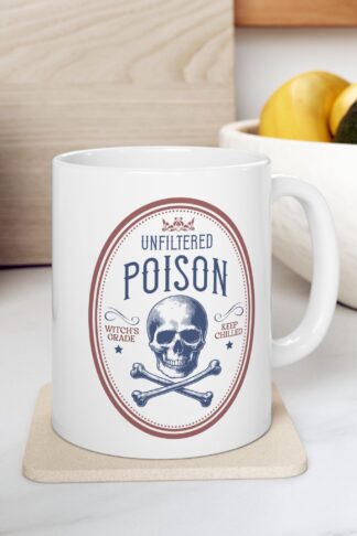 Unfiltered Poison  - Halloween Coffee Coffee Mug, St. Nick's Coffee Club Mug, Witch Mug, Resting Witch Face Mug, Funny Halloween Tea Cup