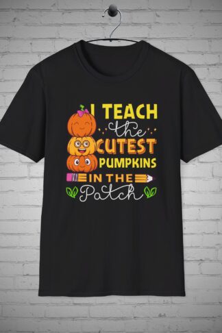 Teacher t-shirt, Halloween Teacher Tee, I teach the Cutest Pumpkins in the Patch tee, Cute Halloween Teacher tee, Educator Gift