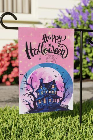 Fall Garden Flag, Halloween Flag, Autumn Flag Decor, Spooky Decor, Fall Vibes Flag, Trick Treat Flag, Pumpkin Flag, Outdoor Fall Decor Gift