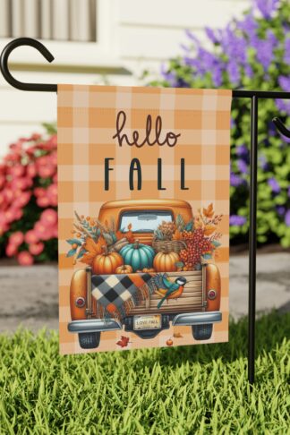 Fall Garden Flag, Halloween Flag, Autumn Flag Decor, Spooky Decor, Fall Vibes Flag, Trick Treat Flag, Pumpkin Flag, Outdoor Fall Decor Gift