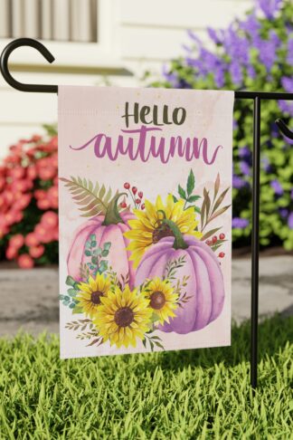 Fall Garden Flag, Halloween Flag, Autumn Flag Decor, Spooky Decor, Fall Vibes Flag, Trick Treat Flag, Pumpkin Flag, Outdoor Fall Decor Gift