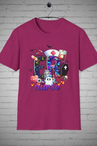 Halloween ER Nurse T-shirts, Emergency Room RN Tee, Nurse Scrub top, Halloween Nurse shirt, Nursing Tees, Medical Tops, Nurse Gift
