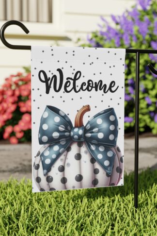 Fall Garden Flag, Halloween Flag, Autumn Flag Decor, Spooky Decor, Fall Vibes Flag, Trick Treat Flag, Pumpkin Flag, Outdoor Fall Decor Gift