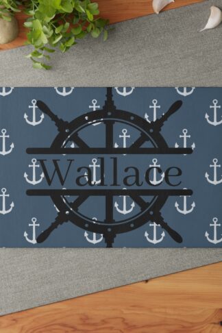Personalized Nautical Cutting board, Sailing Glass Cutting Board