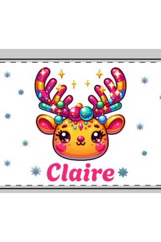 Personalize your own Christmas Reindeer Microfiber Pillowcase, Perfect Christmas Gift