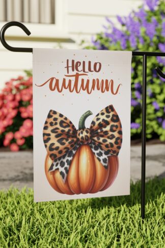 Fall Garden Flag, Halloween Flag, Autumn Flag Decor, Spooky Decor, Fall Vibes Flag, Trick Treat Flag, Pumpkin Flag, Outdoor Fall Decor Gift