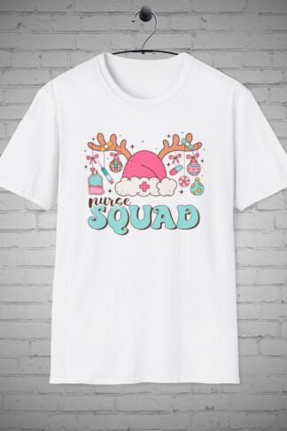Nurse Squad, Christmas RN Tee, Medical Team, Nurse Scrub, Holiday Scrubs, Nurse Gift, Nurse Life, Nurse Pride, Holiday RN Shirt