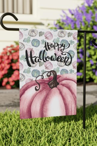 Fall Garden Flag, Halloween Flag, Autumn Flag Decor, Spooky Decor, Fall Vibes Flag, Trick Treat Flag, Pumpkin Flag, Outdoor Fall Decor Gift