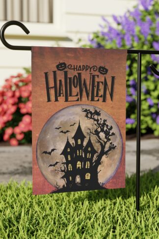 Fall Garden Flag, Halloween Flag, Autumn Flag Decor, Spooky Decor, Fall Vibes Flag, Trick Treat Flag, Pumpkin Flag, Outdoor Fall Decor Gift