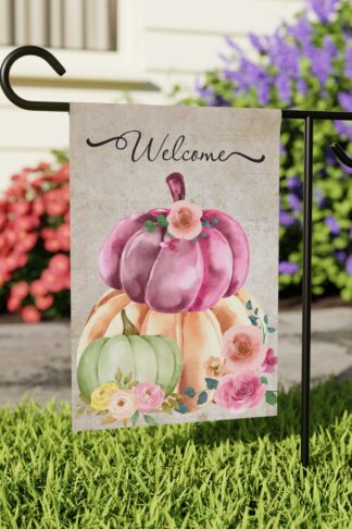 Copy of Fall Garden Flag, Halloween Flag, Autumn Flag Decor, Spooky Decor, Fall Vibes Flag, Trick Treat Flag, Pumpkin Flag, Outdoor Fall Decor Gift