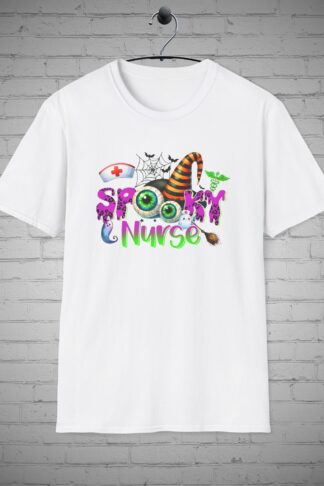 Halloween Nurse T-Shirt, Spooky Nurse tee, Halloween RN tee, RN Gift