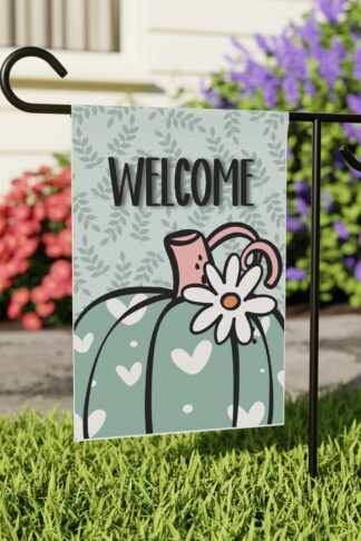 Fall Garden Flag, Halloween Flag, Autumn Flag Decor, Spooky Decor, Fall Vibes Flag, Trick Treat Flag, Pumpkin Flag, Outdoor Fall Decor Gift