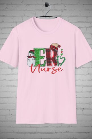 Emergency Room Christmas Nurse T-shirt, ER Nurse Christmas t-shirt, ER RN Holiday tee, Nurse Gift