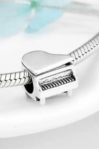 Real 925 sterling silver Microphone shaped Beads Charms for Bracelets Women's Accessories jewelry making Wholesale custom logo