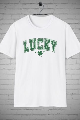 St Patrick's Day  T-Shirt, Lucky tee, Clover shirt, St Pattys Day tee, Lucky Clover tee,l Gift