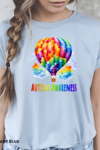 Autism Awareness t-shirt, Autism Support Apparel, Autism Acceptance, Neurodiversity tee, Autism Advocacy, Balloon Puzzle Autism, Autism Gift